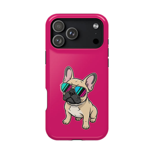 French Bulldog with Sunglasses - Magnetic Phone Case