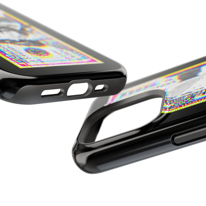 100 Dollars Bill - Neon Color Explosion - Magnetic Phone Case
