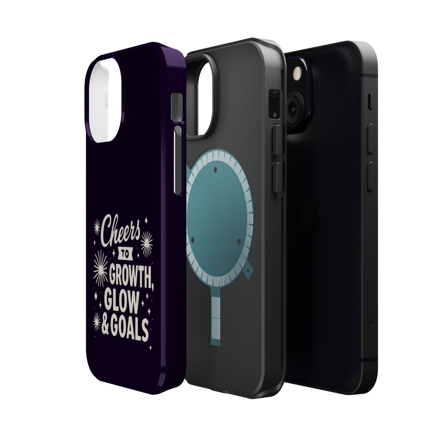 Cheers to Growth, Glow & Goals - Magnetic Phone Case
