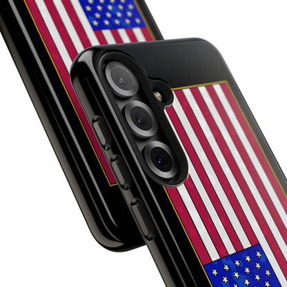 New Glory American Flag (Gold Edge Edition) - Phone Case