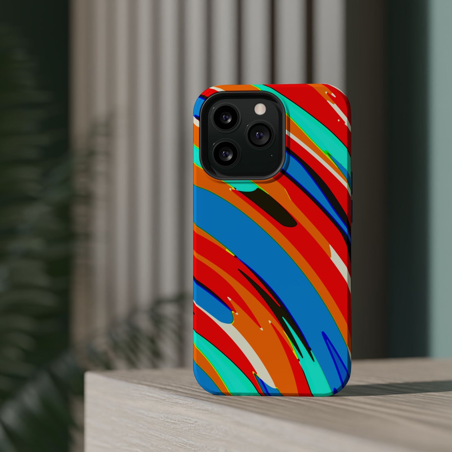 Abstract Rainbow Swirl Arc - Magnetic Phone Case