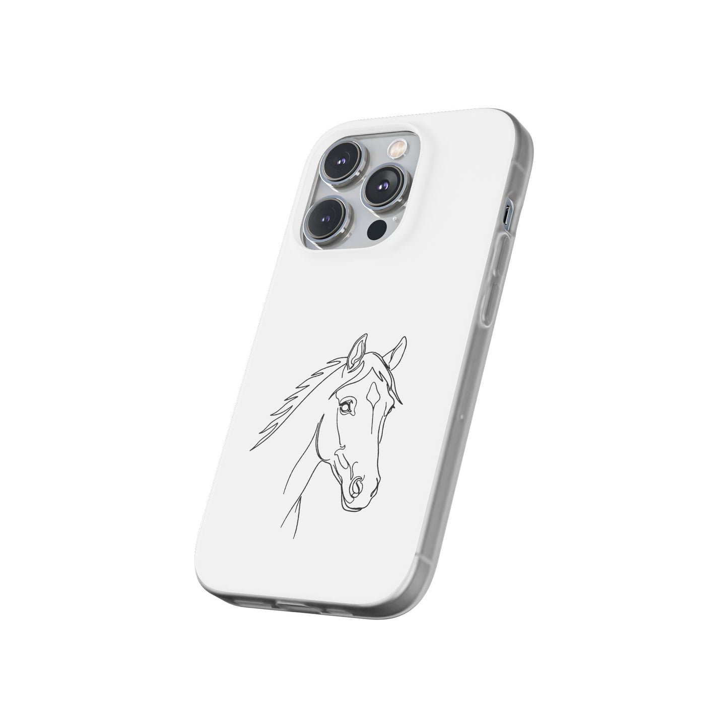 Horse Portrait Sketch - Flexi Phone Case