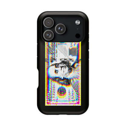 100 Dollars Bill - Neon Color Explosion - Magnetic Phone Case