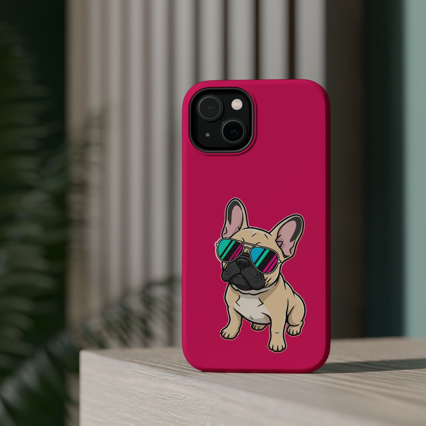 French Bulldog with Sunglasses - Magnetic Phone Case