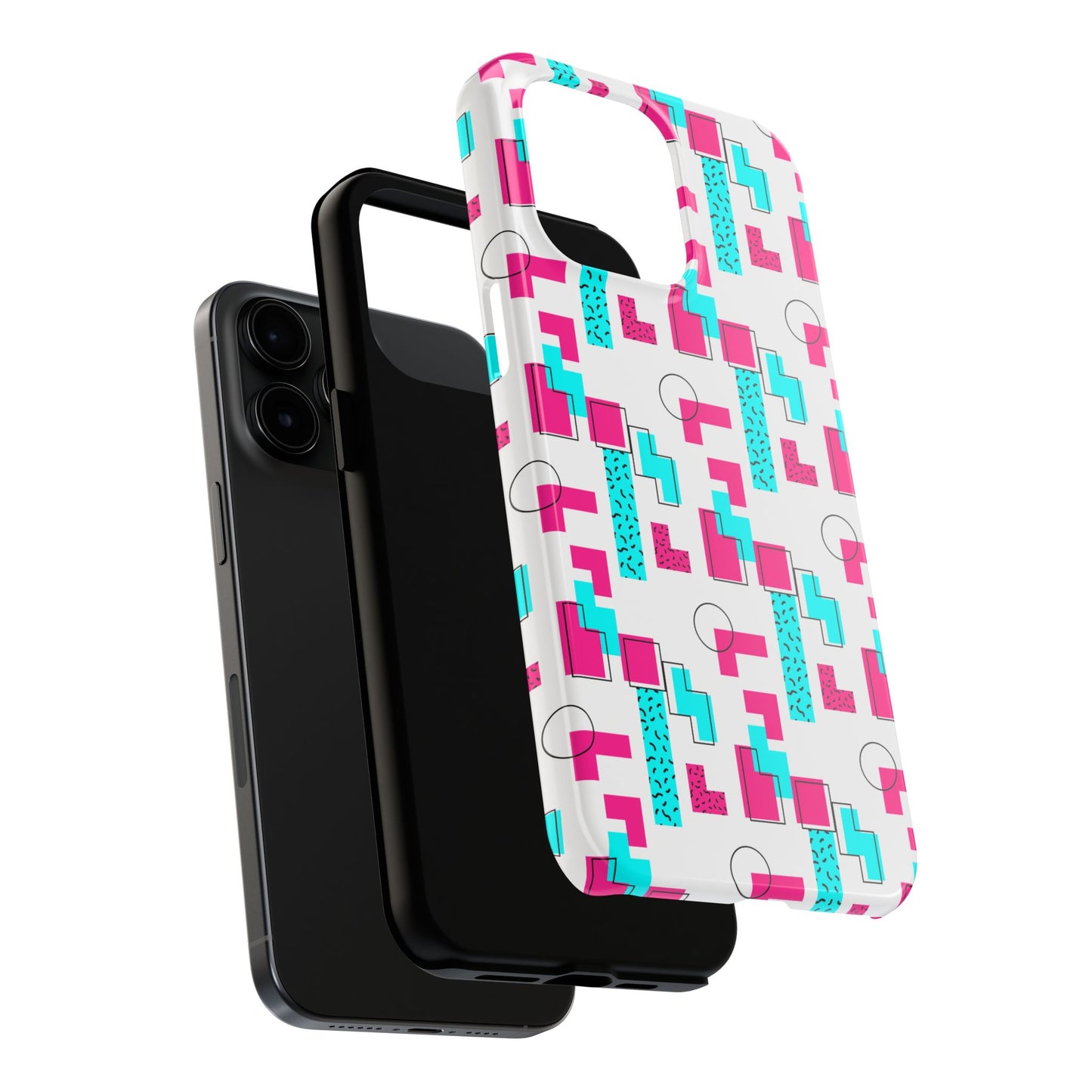 Retro Geometric Vibes - Phone Case