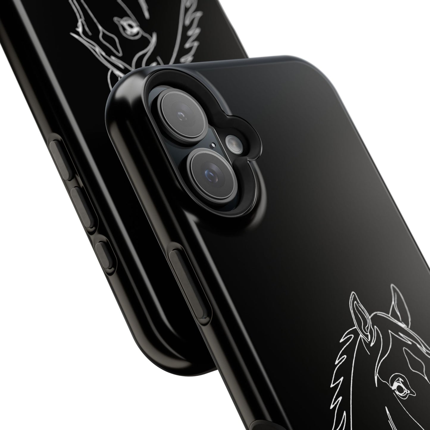 Horse Portrait Sketch - Magnetic Phone Case
