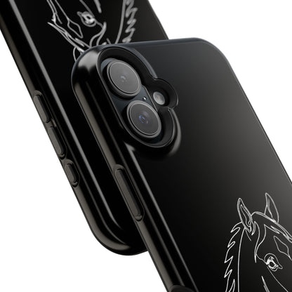 Horse Portrait Sketch - Magnetic Phone Case