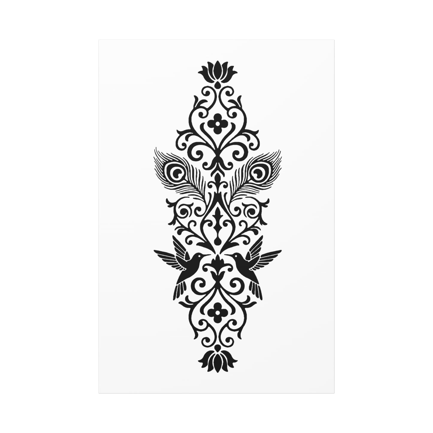 Hummingbird Soulmates - Stretched Canvas